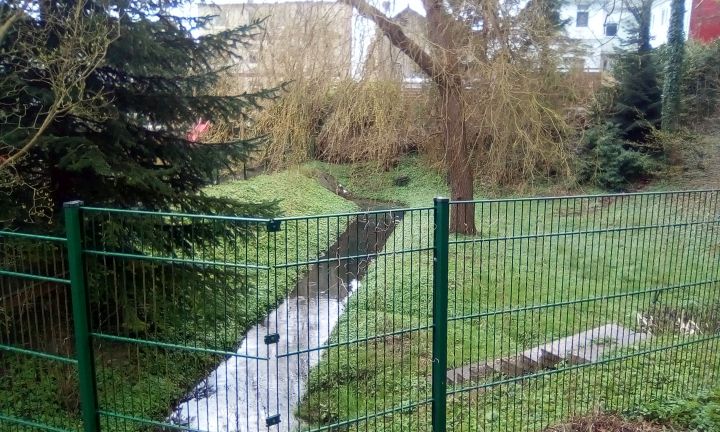 Retentionsbecken in der Regenwasserkanalisation